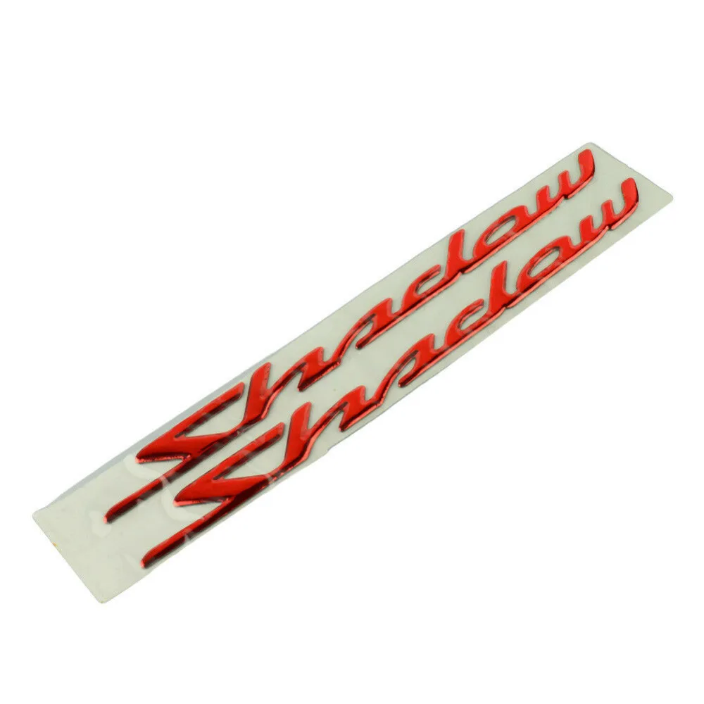 Red Gold Emblem Badge Decals Fuel Tank Stickers Pad Protector 