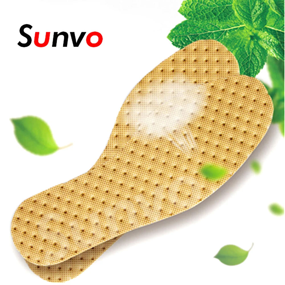 Sunvo النعناع العشبية مزيل العرق النعال القدم رائحة ضوء الوزن عرق ماصة للتنفس أحذية منصات وحيد إدراج الرجال النساء