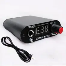 Pro Black LED Screen Professional Mini Tattoo Machine Power Supply With Cord