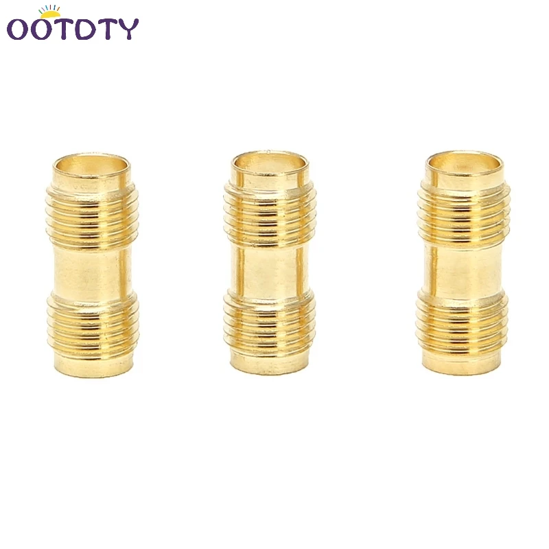 

3Pcs/Set RF Connector SMA Female to SMA Female SMA-F to SMA-F Antenna Adaptor for Two Way Radio