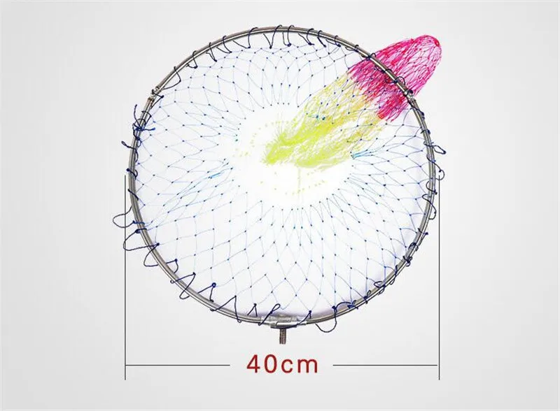 Диаметр 40 см-50 см сачок для рыболовов dip net красочные tuck сети рыболовные сети rede de pesca креветки нейлоновая сеть Открытый инструмент