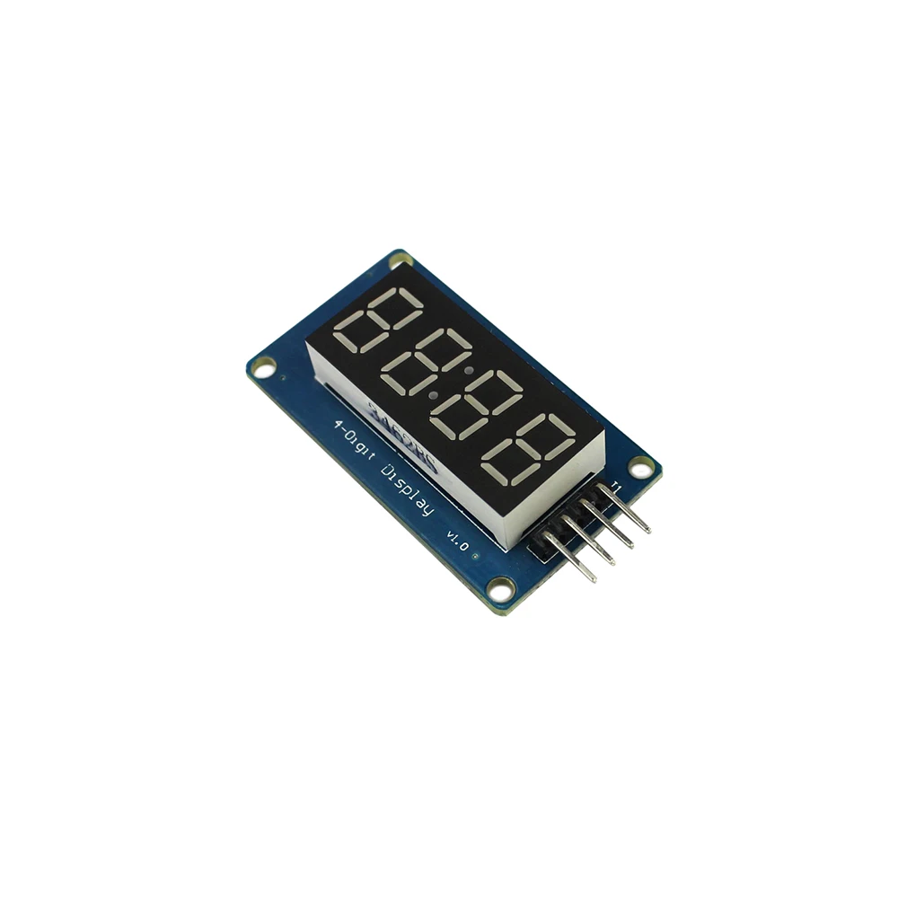Free Shipping 4 Digital Display With Adjustable Brightness LED Module Clock Point Accessories Blocks For Arduino