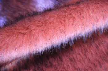 

High-grade pink Dyed tip fox fur, faux fur fabric,Counter decoration felt cloth,patchwork fabric,170cm*50cm/pcs