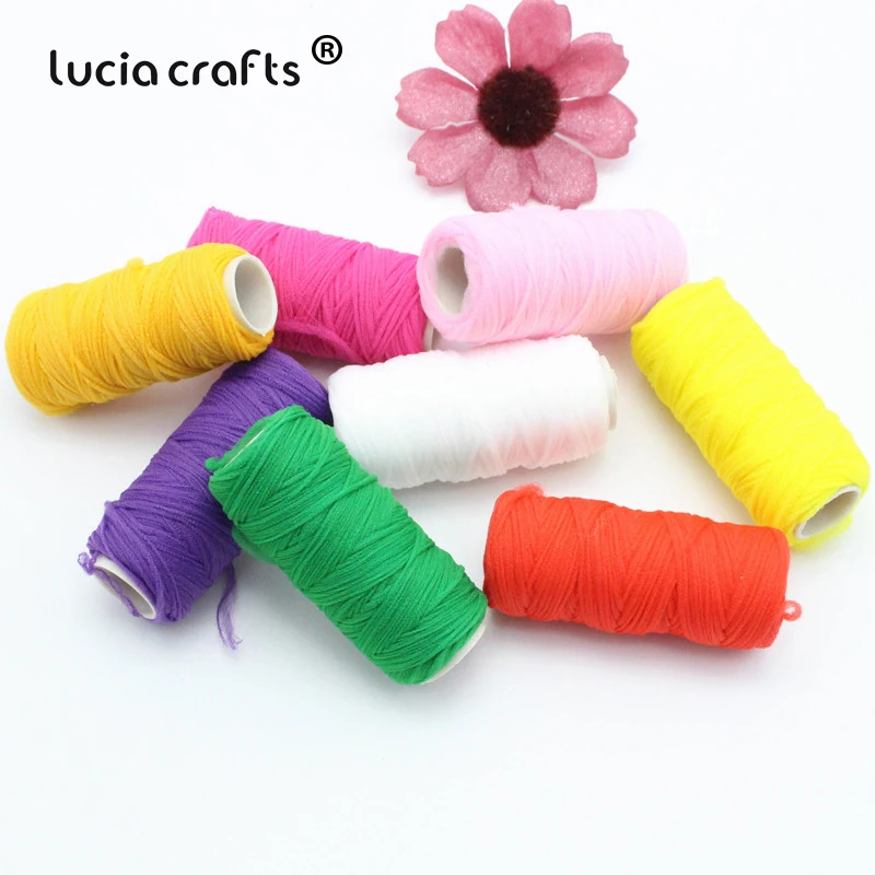 

Multi option Nylon Coil elasticity cord Screen flower material florist handmade accessory 3roll/7roll approx 50y/roll C0212