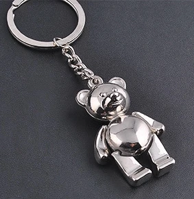 

50pcs/lot lovely zinc alloy bear keychain wedding baby showers birthday party favors and giveaway gifts for guest