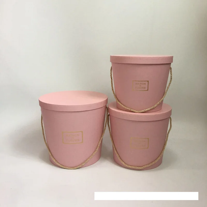 3 шт./компл. большой барабан мыло в подарочной коробке розовое ко Дню Святого Валентина вечерние Праздничная коробка Свадебная вечеринка Подарочная коробка для украшения круглая подарочная упаковка - Цвет: Розовый