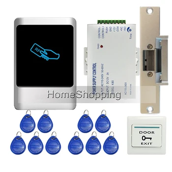 

MILEVIEW DIY Waterproof Rfid Door Access Control Set With Electrical Strike Lock + 15 RFID keyfob Card In Stock FREE SHIPPING