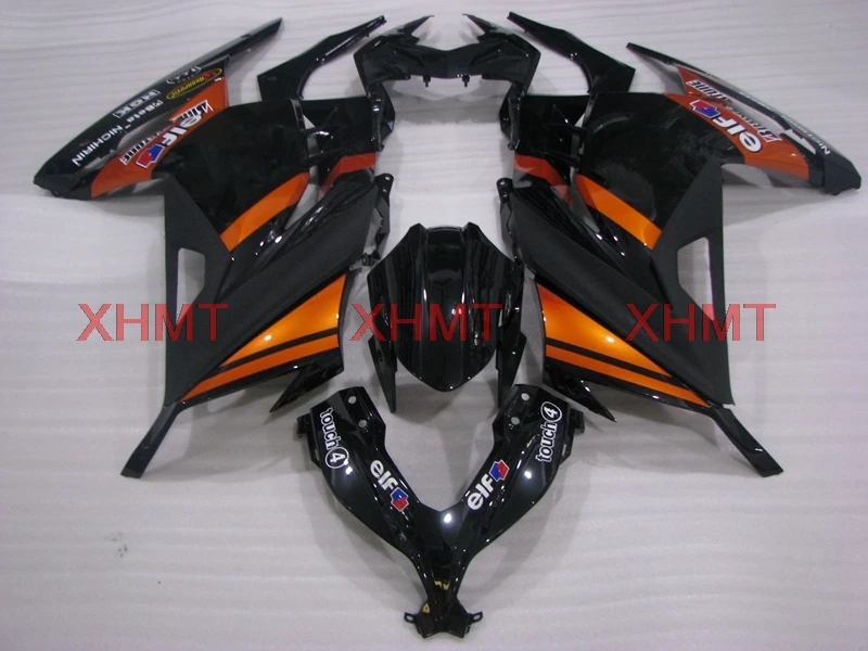 Для EX 300 Ninja 2013- обтекатель наборы Zx300r мотоцикл обтекатель Zx300r 14 15 Черный Оранжевый Золотой корпус наборы - Цвет: injection moulding