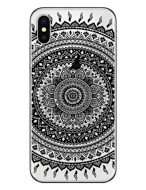Мягкий силиконовый чехол для iPhone SE 5 5S 6S 6Plus 7 7Plus 8 8Plus роскошный с кружевным цветком