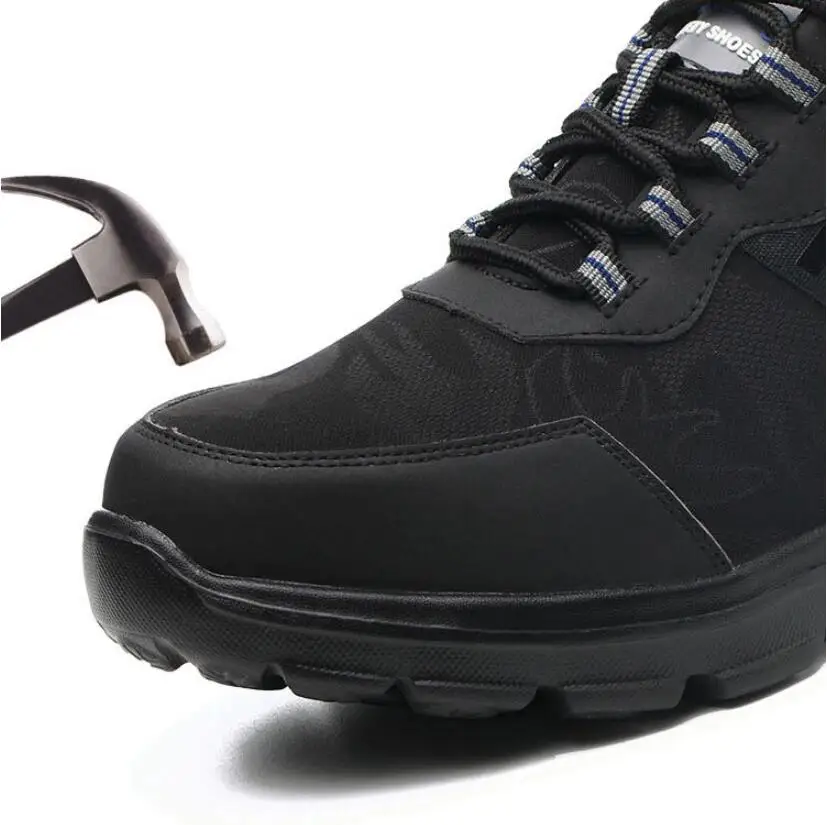Мужская Рабочая защитная обувь со стальным носком дышащая легкая защитная обувь с защитой от ударов и проколов CS-544