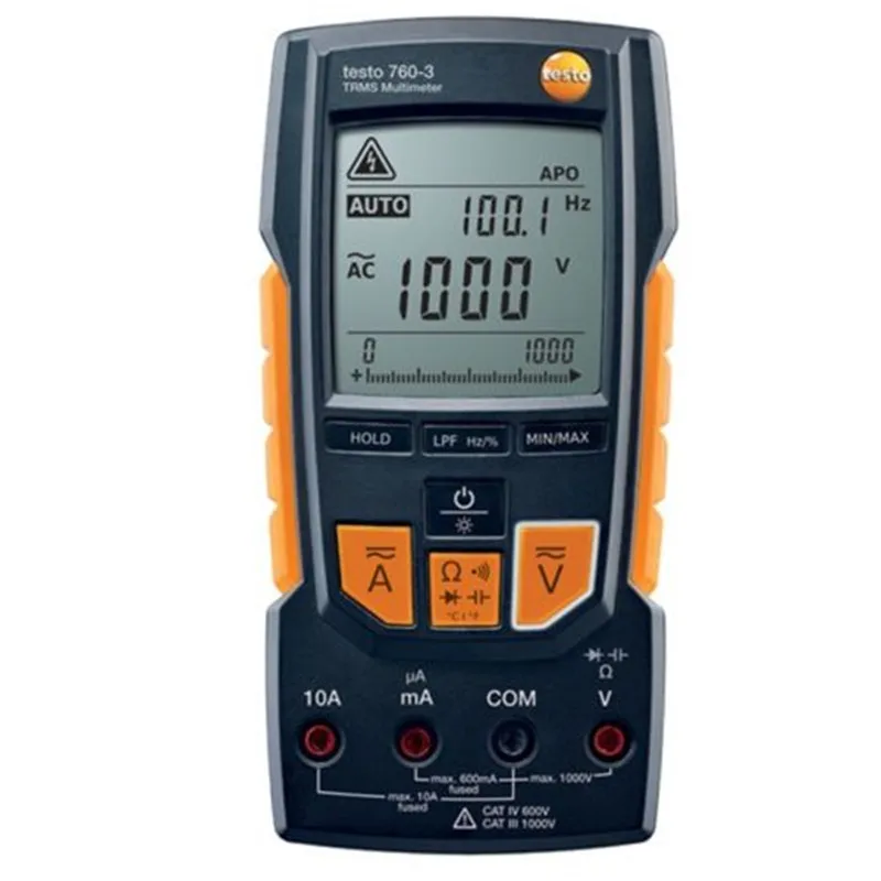 Цифровой мультиметр Testo 760-3 диапазон напряжения до 1000 В 0590 7603! Новинка