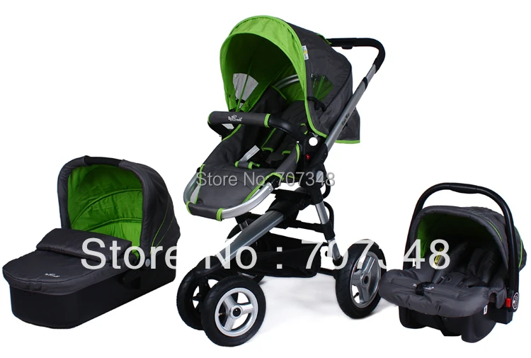 pram with carrycot and carseat
