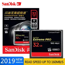SanDisk Extreme Pro карта памяти до 160 МБ/с./с скорость чтения Карта памяти Cf 64 Гб 128 Гб 32 г карта памяти для богатых 4 к и Full HD видео