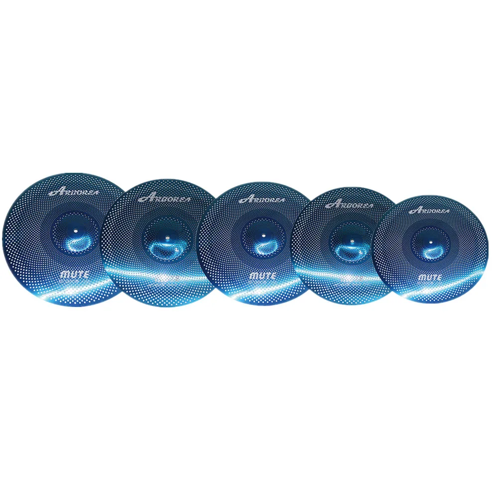 Arborea mute cymbals, blue mute cymbal set 14 Arborea mute cymbals, blue mute cymbal set 14
