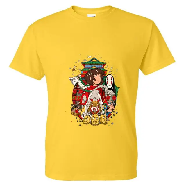Studio Ghibli 2 t shirt t Shirt cotton short sleeves Casual male tshirt