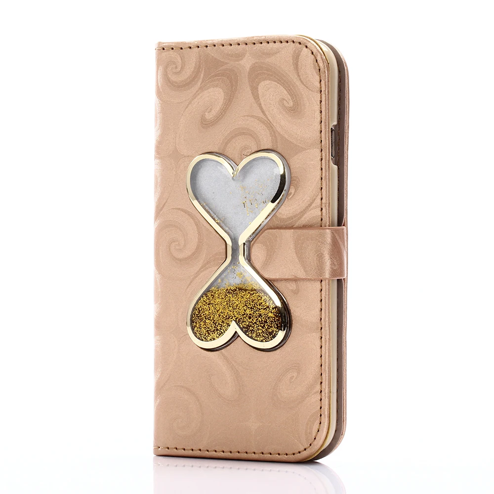 

quicksand Leather Case For iPhone X 6s 7 8 5S SE Multi Card Holders Cover For iPhone 8 7 6 6s Plus Shells Wallet phone coque