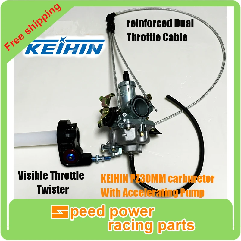 High Performance KEIHIN PZ30 30mm Carburetor Power Jet Accelerating