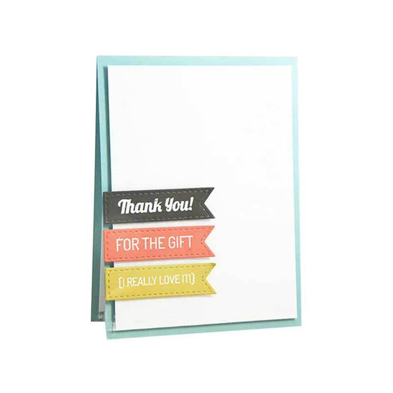 

Naifumodo Label Flag Metal Cutting Dies for Scrapbooking Album Decorative Embossing Stencil 2019 New Die Cuts for Card Making