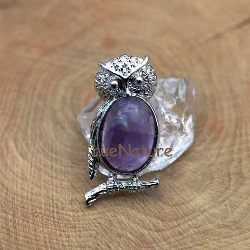 20170926-PM7613- Sliver Plated Owl Pendant-19x38mm-6g_2