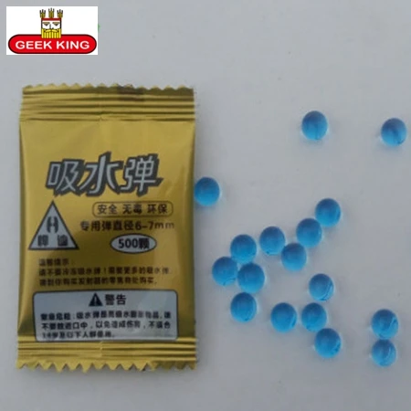 

5000pcs/lot 6mm Brand Crystal bullets 500Pcs/pack Water Guns Pistol Toys Growing Crystal Water Balls Mini Round Soil Water Beads