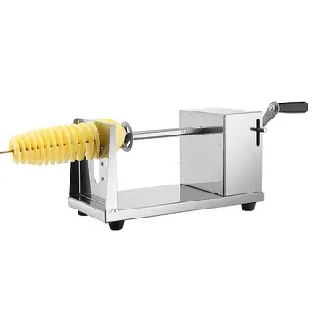 

ROSENICE Potato Spiral Cutter Stainless Steel Manual Potato Slicer Professional Kitchen Tools French Fry Cutting Tool