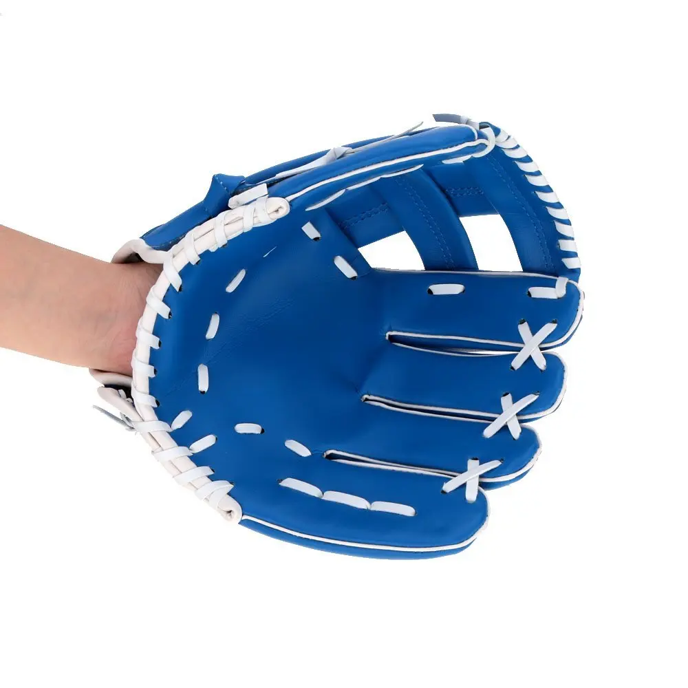 Мягкий шарик Бейсбол перчатки Открытый Командные виды спорта Левая рука Синий