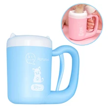 Pet Dog Paw Foot Cup Cat Puppy Cleaner Cup Мягкая Лапа щетка для стоп грязные ноги мытье домашних животных чистящие средства