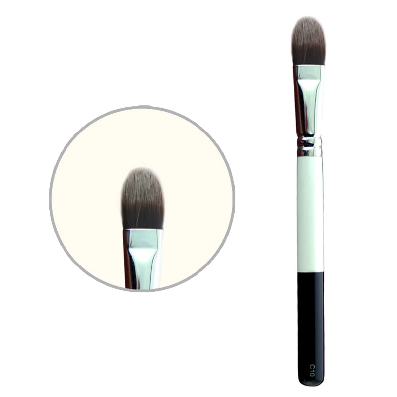 

C10 Professional Make Up Brush Medium Foundation Brush Manually Bundled Synthetic Fiber Makeup Brushes