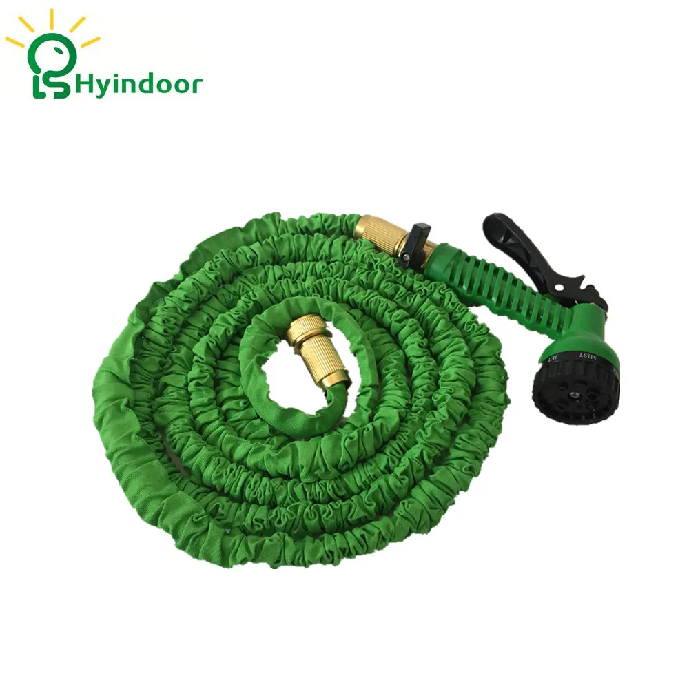 25Ft (7.5m) Green Garden Flexible Expand Water Hoses Plumbing Hoses