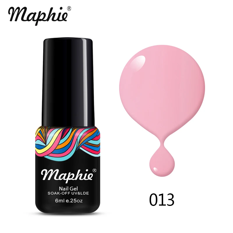 Maphie Черный Цвет УФ-гель для ногтей 6 мл дизайн ногтей замочить от УФ лак для ногтей Полупостоянный светодиодный гель для ногтей эмаль - Цвет: 013