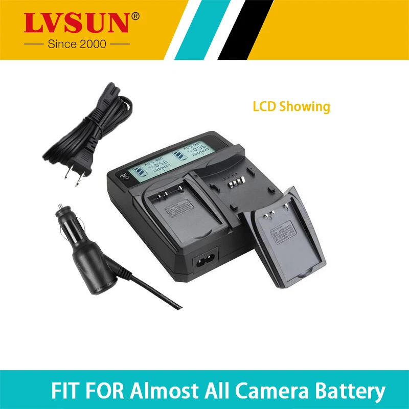 

LVSUN NP-85 NP 85 NP85 Battery Car Dual Charger with LCD Display For Fujifilm FinePix SL240 SL260 SL280 SL300 SL305 SL1000 S1