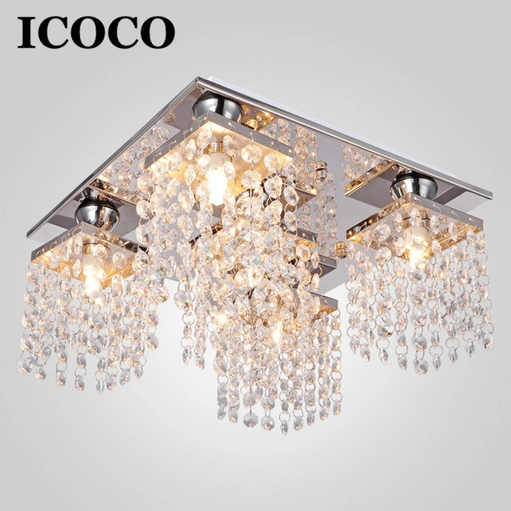 

120V 5 Heads Contemporary Light Elegant Crystal Pendant Light Home Decorative Lamp Modern Fixture lighting Wholesale Sale