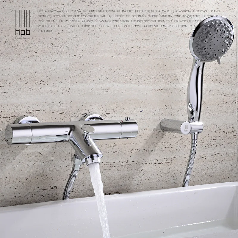 

Copper thermostat faucet bath, shower faucet, constant temperature single shower set