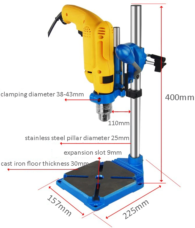 bracket for electric bench drill