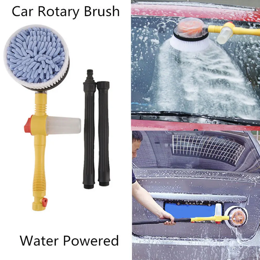 

High-Pressure Automatic Retractable Rotate Portable Multifunction Washing Brush Clean Flow Tool Car Washer Brush Water Foam Car