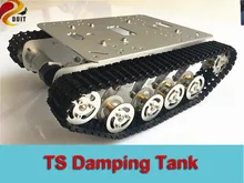 Official DOIT TS100 Silver Damping shock absorption Robot Tank car Chassis Suspension Caterpillar Tractor Chassis rc clawler diy