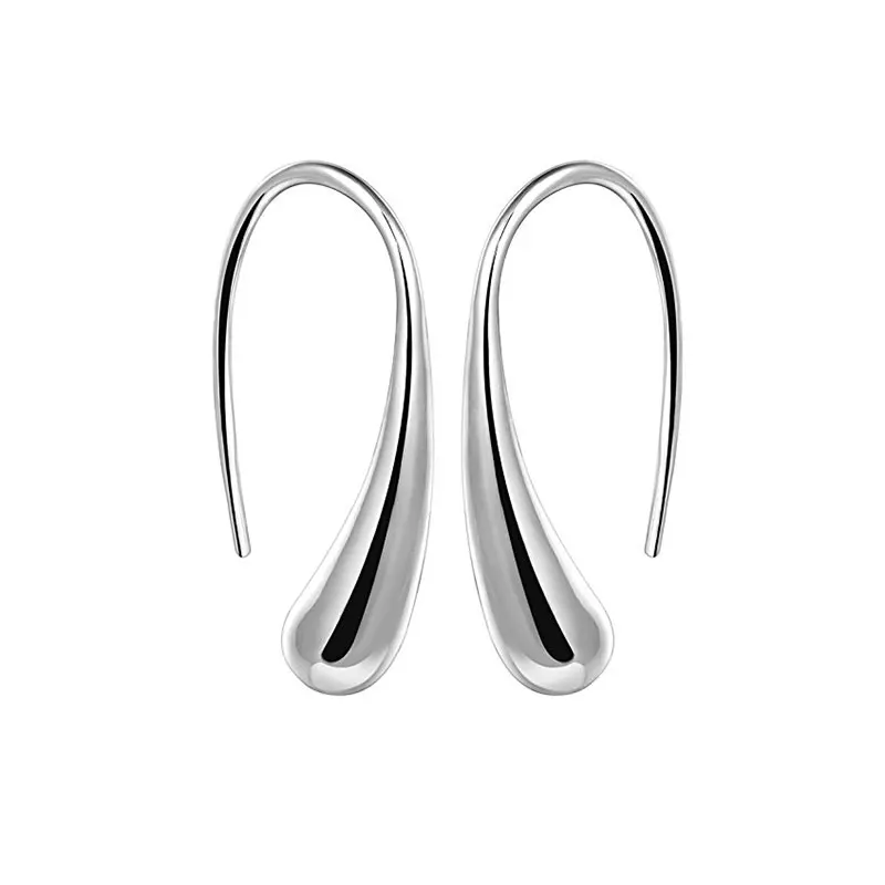 WAWFROK Fashion Classic Stainless steel Drop Earrings,Teardrop Back Earrings 1 Pairin Drop