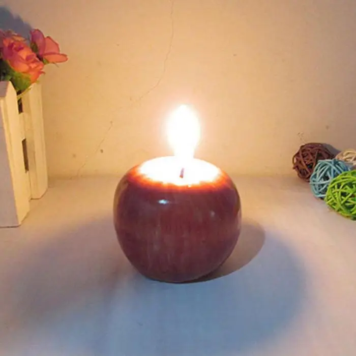 Украшение для дома в виде красного яблока, ароматическая свеча для фруктов, подарок на свадьбу, рождественская свеча на день Святого Валентина, Прямая поставка
