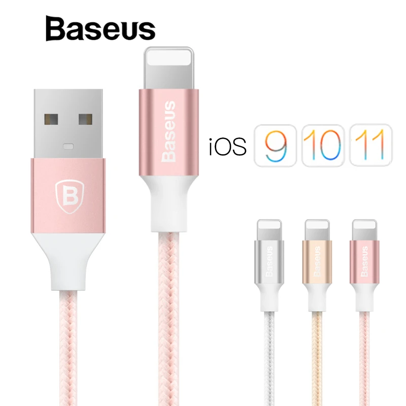 Baseus USB кабель для iPhone X 8 5 5S 6s 6 7 Мобильный телефон 2A кабель для быстрой зарядки кабель для синхронизации данных кабель для зарядного устройства для IOS 8 9 10 11