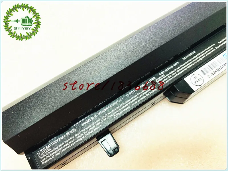 Аккумулятор GYIYGY для ноутбука Clevo W110ER W110S NP6110 11 1 В Вт · ч|Аккумуляторы ноутбуков| |