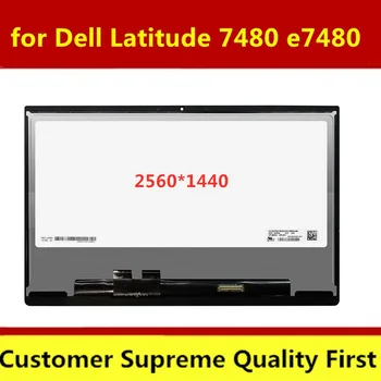 

Original 14.0" lcd screen for Dell Latitude 7480 e7480 lcd display +Touch Digitizer Assembly 0NP52H lp140qh1-sph1 2560*1440