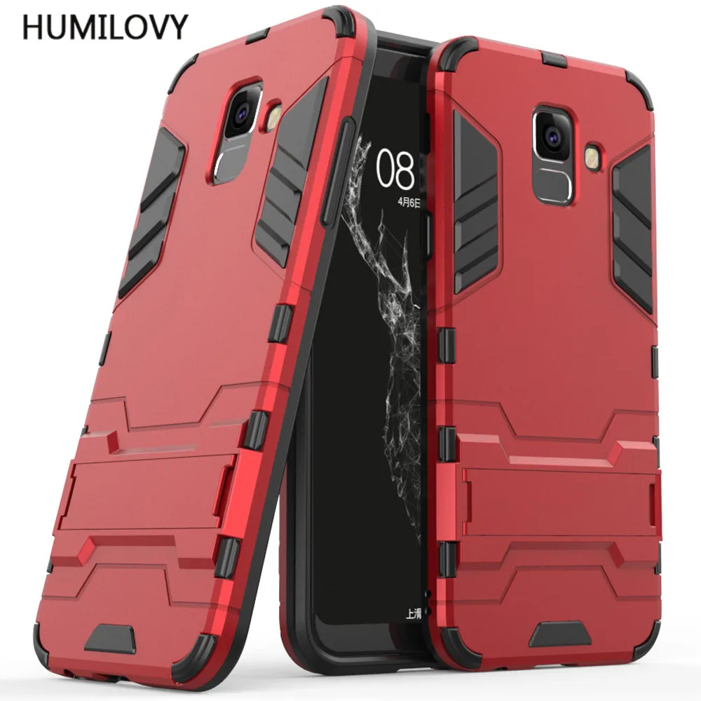 

For Armor Case Samsung Galaxy A6 2018 Case 5.6" Robot Silicone Rubber Hard Back Phone Cover For Samsung Galaxy A6 2018 a600 Case