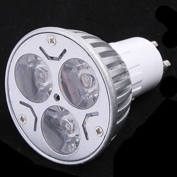 10 шт. GU10/E27/MR16 9 Вт 3х3 110/220 в регулируемая яркость высокая мощность светодиодная