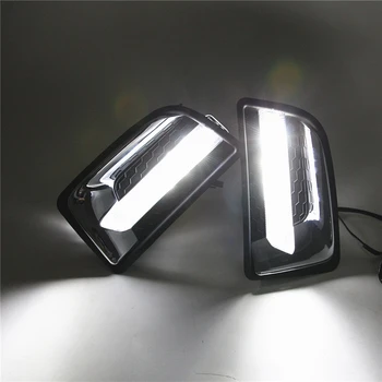 

Car Flashing 1 set For Isuzu D-max Dmax 2014 2015 LED DRL Daytime driving Running Light Daylight Front bumper light accessories