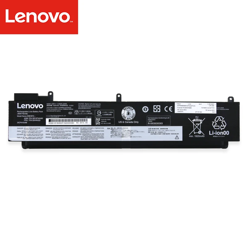 11,25 V 2.09Ah 24Wh 00HW022 00HW023 SB10F46460 ноутбук Батарея для lenovo ThinkPad T460S серии 00HW025