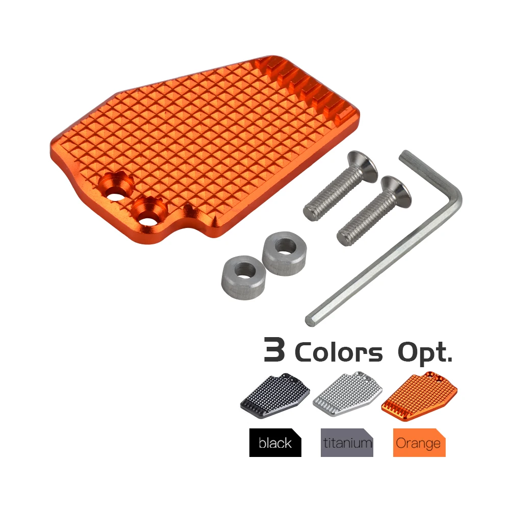 Rear Brake Foot Pedal Lever Extension Enlarge Plate Foot Pad Kit For