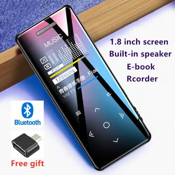 

Yescool MP3 Player with bluetooth touch Keys lossless HiFi sport music player with FM radio Recorder portable slim walkman 8 16G