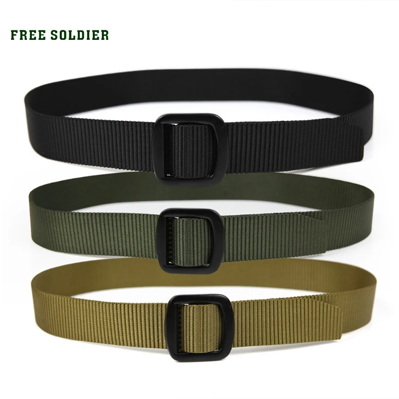 outdoor camping hiking tactical belt Strong nylon canvas belt training