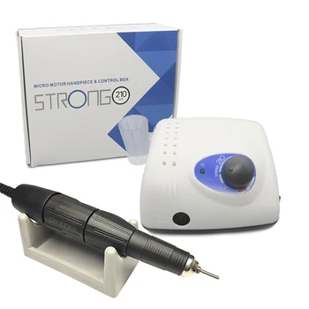 Best Strong 210 105L 65W 35000RPM Electric Nail Drill Machine 210 Model Handpiece Manicure Pedicure Nail File Bit Nail Art Equipment