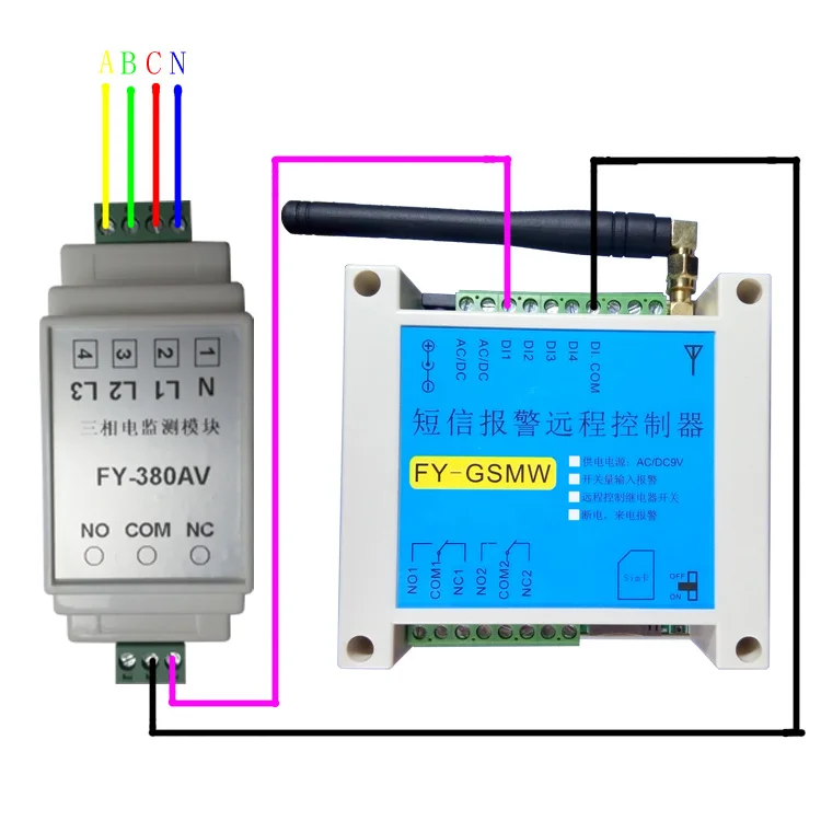 Industrial 220V 380V Power Out Call Alarm Aquarium Power Out GSM Mobile Short Message Tips